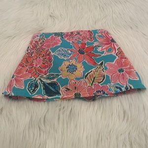 J. Bailey Girls Ocean Floral Print Skort